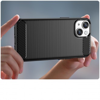 Carbon Case iPhone 14 case flexible gel back cover black