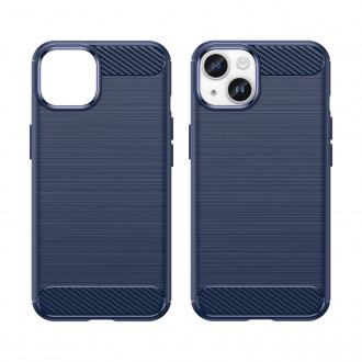 Carbon Case iPhone 14 case flexible gel back cover blue
