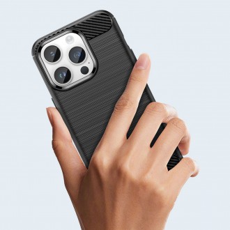 Carbon Case iPhone 14 Pro flexible gel back cover black
