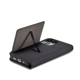 Magnet Card Case pouzdro pro iPhone 14 flip cover stojánek na peněženku černý