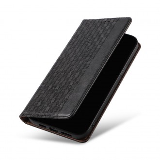 Pouzdro s magnetickým popruhem pro iPhone 14 Pro Flip Wallet Mini Lanyard Stand Black