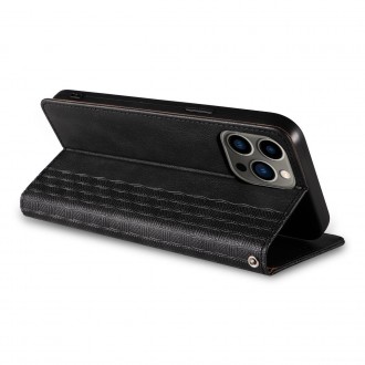 Pouzdro s magnetickým popruhem pro iPhone 14 Pro Flip Wallet Mini Lanyard Stand Black