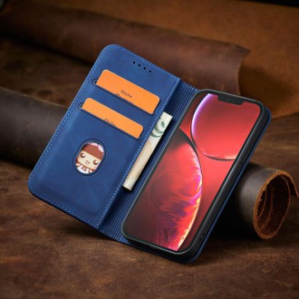 Magnet Fancy Case pouzdro pro iPhone 14 flip cover stojánek na peněženku modrý