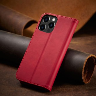 Pouzdro Magnet Fancy Case pro iPhone 14 flip cover stojánek na peněženku červený