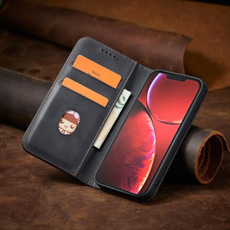 Pouzdro Magnet Fancy Case pro iPhone 14 Plus flip cover stojánek na peněženku černý