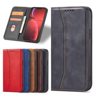 Pouzdro Magnet Fancy Case pro iPhone 14 Plus flip cover stojánek na peněženku černý