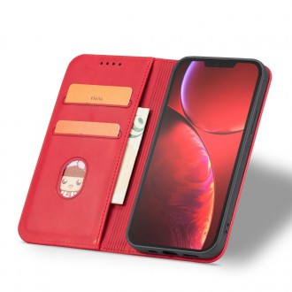 Pouzdro Magnet Fancy Case pro iPhone 14 Pro flip cover stojánek na peněženku červený