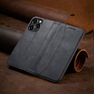Pouzdro Magnet Fancy Case pro iPhone 14 Pro Max flip cover stojánek na peněženku černý