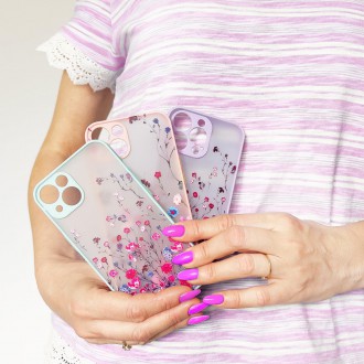 Design Case for iPhone 12 Pro floral purple