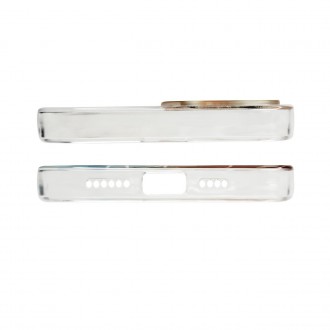 Marble Case for iPhone 12 Pro Gel Cover Orange Marble