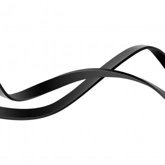 Baseus Bright Mirror 2 navíjecí kabel 3v1 kabel USB Type C - micro USB + Lightning + USB Type C 3.5A 1.1m černý (CAMJ010201)