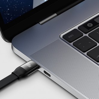 Baseus Bright Mirror 2 navíjecí kabel 3v1 kabel USB Type C - micro USB + Lightning + USB Type C 3.5A 1.1m zelený (CAMJ010206)