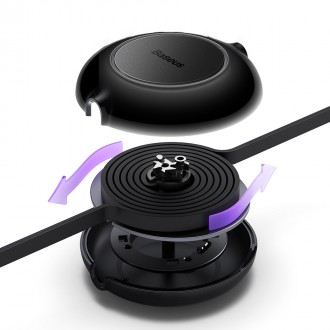 Baseus Bright Mirror 2 navíjecí kabel 3v1 kabel USB Type C - micro USB + Lightning + USB Type C 3.5A 1.1m zelený (CAMJ010206)