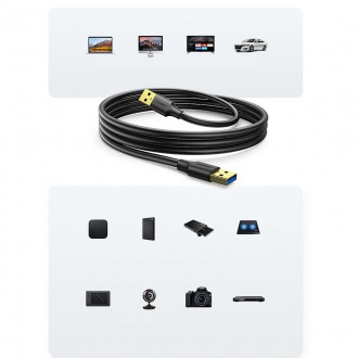 Ugreen cable 3m USB 3.2 Gen 1 cable black (US128 90576)