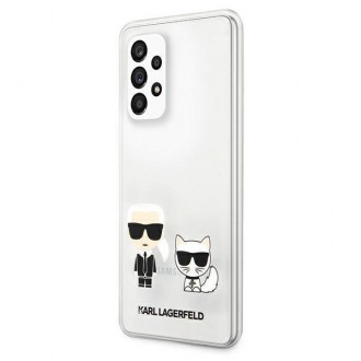 Karl Lagerfeld KLHCA53CKTR A53 5G A536 pevný kufr Transparent Karl &amp; Choupette