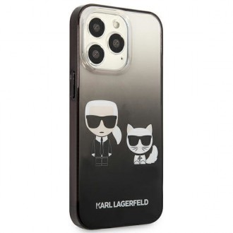 Karl Lagerfeld KLHCP13LTGKCK iPhone 13 Pro / 13 6,1" hardcase czarny/black Gradient Ikonik Karl & Choupette