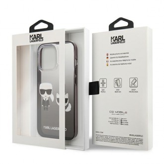 Karl Lagerfeld KLHCP13LTGKCK iPhone 13 Pro / 13 6,1" hardcase czarny/black Gradient Ikonik Karl & Choupette