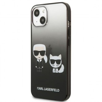 Karl Lagerfeld KLHCP13STGKCK iPhone 13 mini 5,4" hardcase czarny/black Gradient Ikonik Karl & Choupette