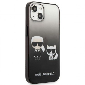Karl Lagerfeld KLHCP13STGKCK iPhone 13 mini 5,4" hardcase czarny/black Gradient Ikonik Karl & Choupette