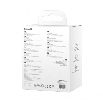 Baseus Traction Series 3 v 1 zatahovací kabel USB typu C – micro USB / USB typu C / Lightning Power Delivery 100 W 1,7 m fialová (CAQY000005)
