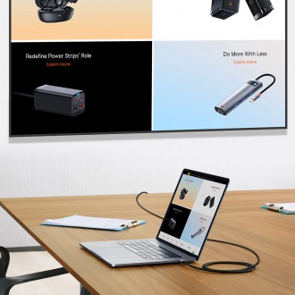 Baseus High Definition Series adapter cable USB Type C - HDMI 2.0 4K 60Hz 2m black (WKGQ010101)