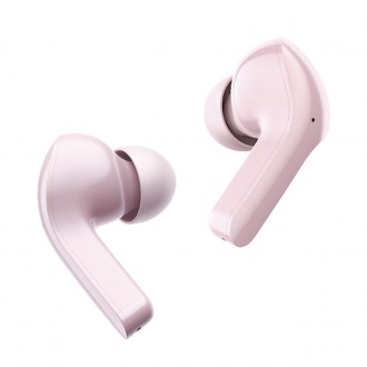 Bezdrátová sluchátka do uší Acefast TWS Bluetooth růžová (T6 růžový lotos)