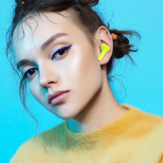 Bezdrátová sluchátka TWS Bluetooth do uší Acefast zelená (zelená T6 pro mládež)