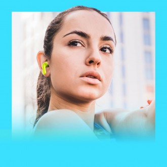 Bezdrátová sluchátka TWS Bluetooth do uší Acefast zelená (zelená T6 pro mládež)