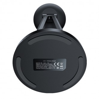 Acefast Qi Wireless Charger 15W for iPhone (with MagSafe) and Apple AirPods Stand Holder Magnetic Holder Black (E8 black)