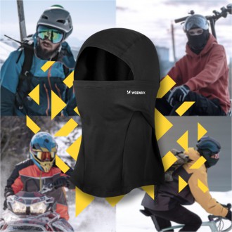 Wozinsky thermoactive Balaclava under helmet black (WTBBK1)