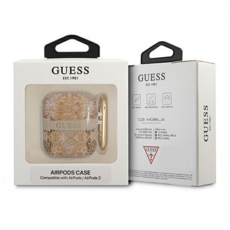 Guess GUA2HHFLD kryt AirPods zlato/zlatý Paisley Strap Collection