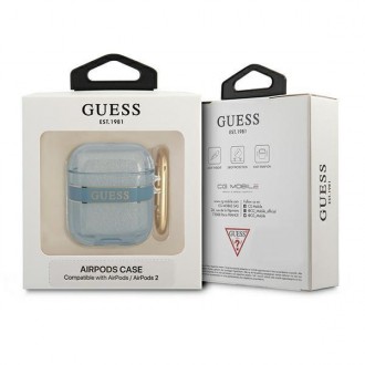 Guess GUA2HHTSB kryt AirPods blue/blue Strap Collection