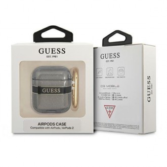 Guess GUA2HHTSK kryt AirPods black/black Strap Collection