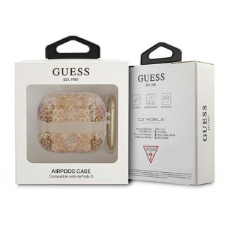 Guess GUA3HHFLD kryt AirPods 3 zlato/zlatý Paisley Strap Collection