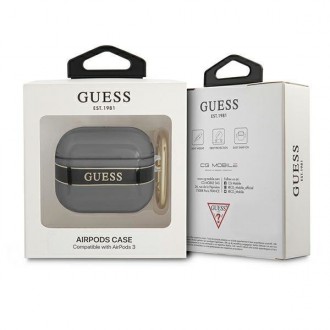 Guess GUA3HHTSK kryt AirPods 3 black/black Strap Collection
