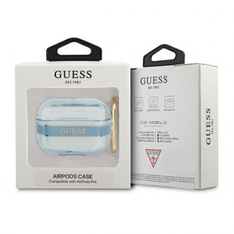 Guess GUAPHHTSB kryt AirPods Pro blue/blue Strap Collection