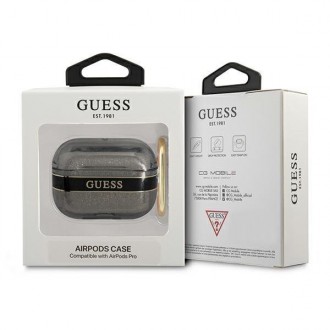 Guess GUAPHHTSK AirPods Pro kryt black/black Strap Collection