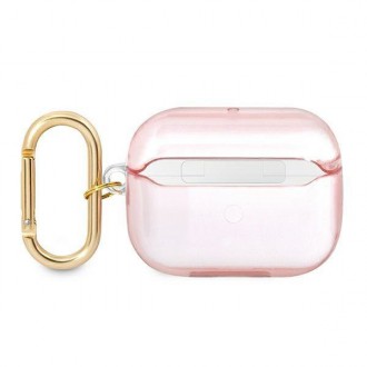 Guess GUAPHHTSP kryt AirPods Pro růžový/růžový Strap Collection