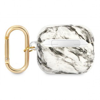 Guess GUA3HCHMAG AirPods 3 kryt šedý/šedý Marble Strap Collection