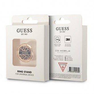 Guess Ring stojan GURSHCLOW hnědý/hnědý Leopard