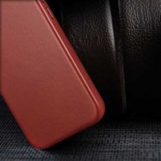 Dux Ducis Naples case for iPhone 13 Pro leather cover (MagSafe compatible) red