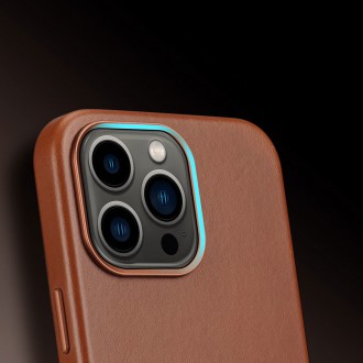 Dux Ducis Naples case for iPhone 13 Pro leather cover (MagSafe compatible) brown
