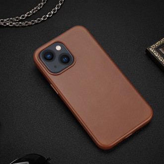 Dux Ducis Naples case for iPhone 13 leather cover (MagSafe compatible) brown