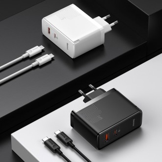Baseus GaN5 Pro rychlá univerzální nástěnná nabíječka GaN USB Typ C / USB 100W PD3.0, QC4.0+, AFC černá (CCGP090201)