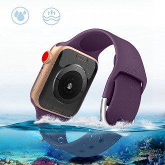 Silicone Strap APS Silicone Watch Band Ultra / 8/7/6/5/4/3/2 / SE (49/45/44 / 42mm) Strap Watchband Purple