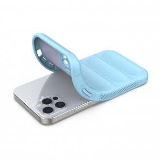 Magic Shield Case case for iPhone 12 Pro flexible armored case light blue