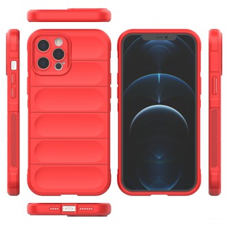 Magic Shield Case case for iPhone 12 Pro Max flexible armored cover red
