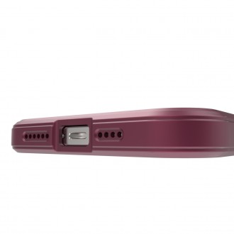 Magic Shield Case case for iPhone 12 Pro Max elastic armored case in burgundy