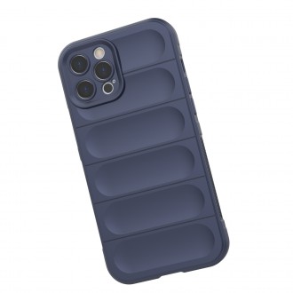 Magic Shield Case case for iPhone 12 Pro Max elastic armored case in burgundy