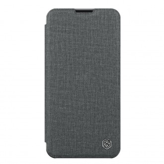 Nillkin Qin Cloth Pro Case Case for iPhone 13 Pro Camera Protector Holster Cover Flip Cover Gray